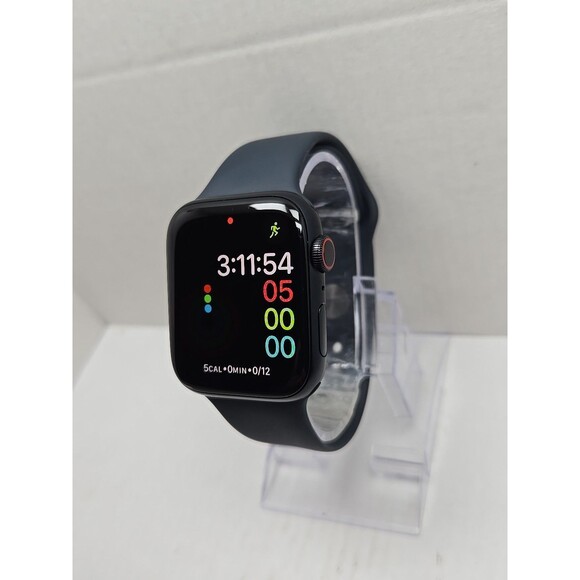 Apple Watch SE 2nd Gen GPS Cellular 44mm Midnight Sport Band 95% Battery Health - Picture 2 of 12